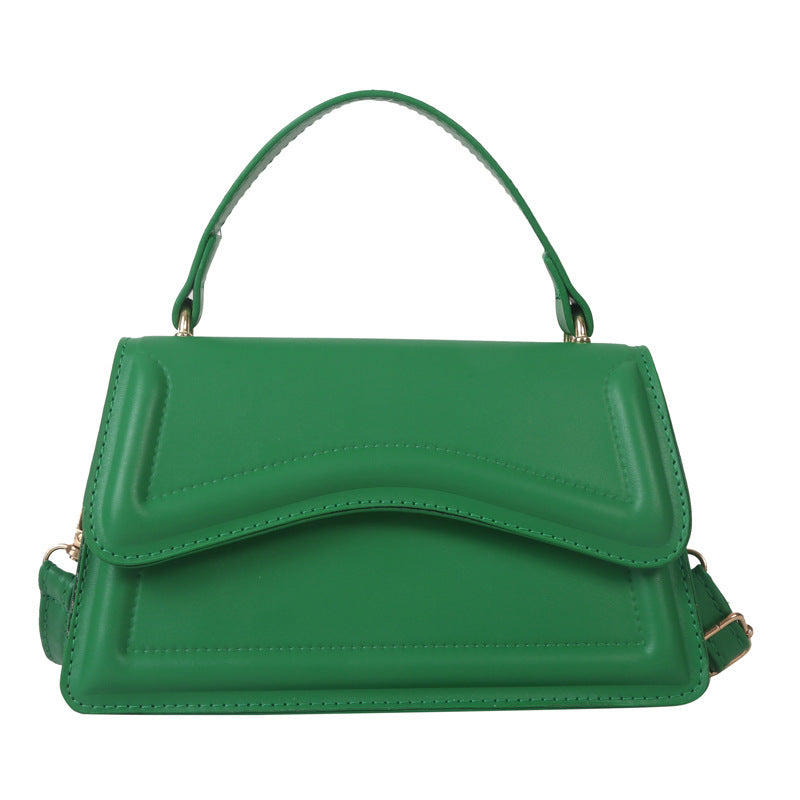 Wholesale Pink Solid Color PU Handbag Diagonal Bag