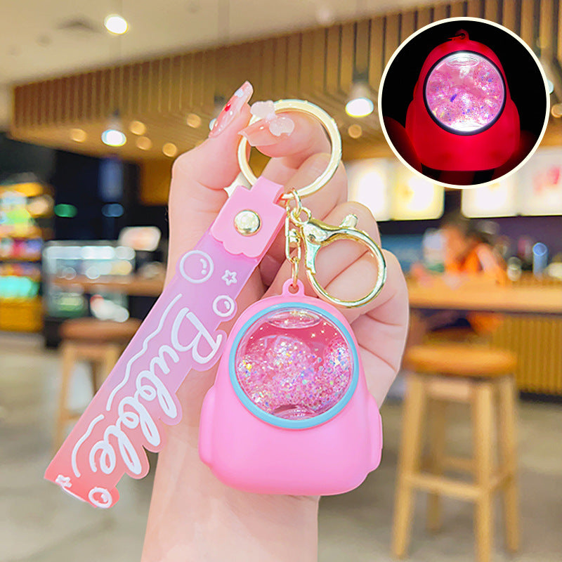 Wholesale Luminous Quicksand Acrylic Keychain
