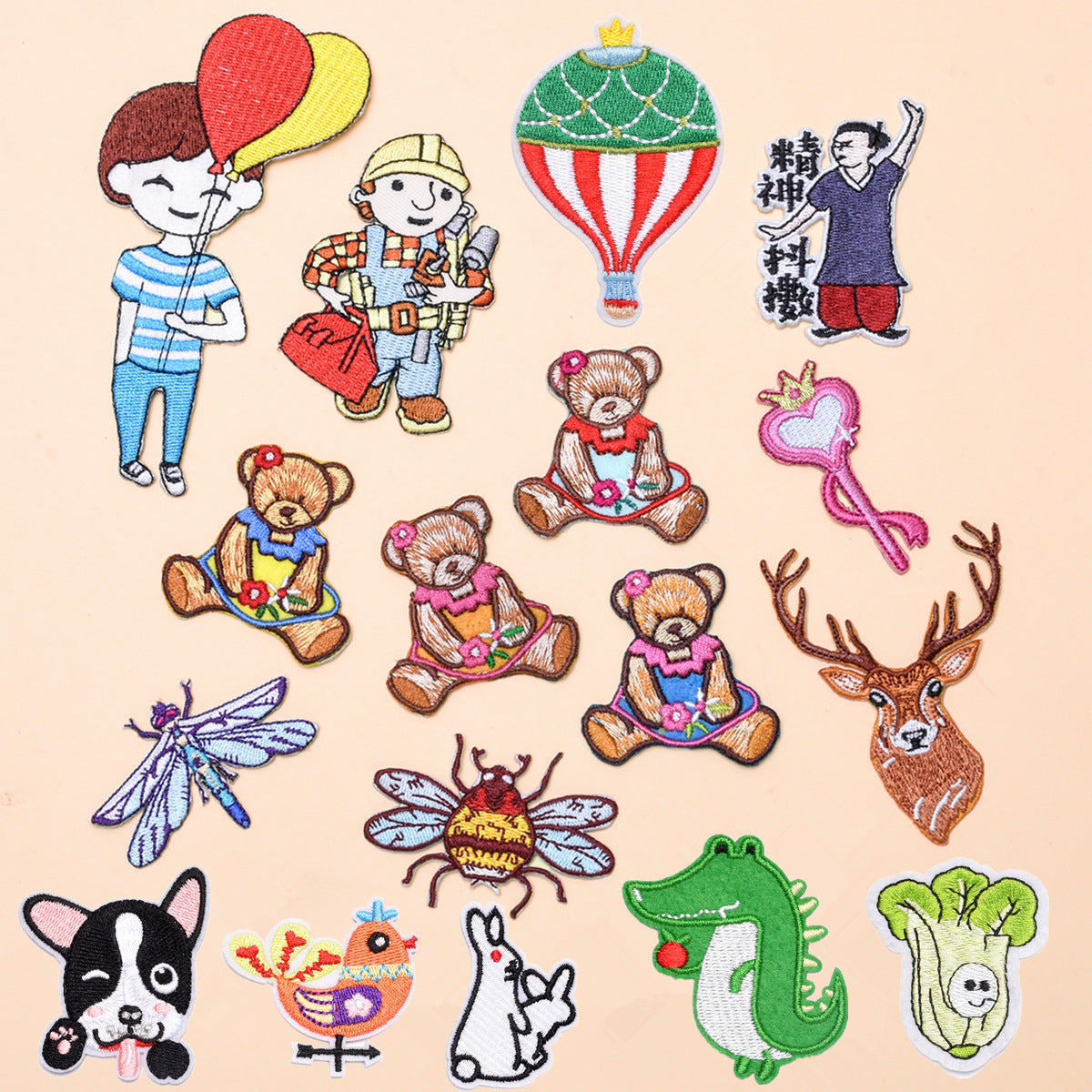 Wholesale Cloth Handmade Cartoon Animal Patch For Clothing Decorative Applique Everyday Use