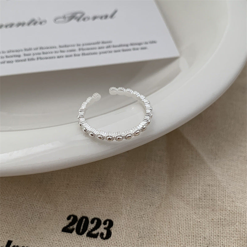 Wholesale Open Silver Plated Love Heart Stacking Ring