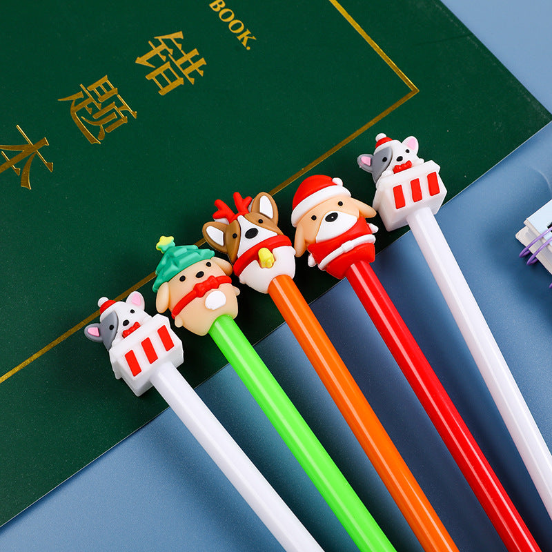 Wholesale Plastic Animal Shape Christmas Gel Pen