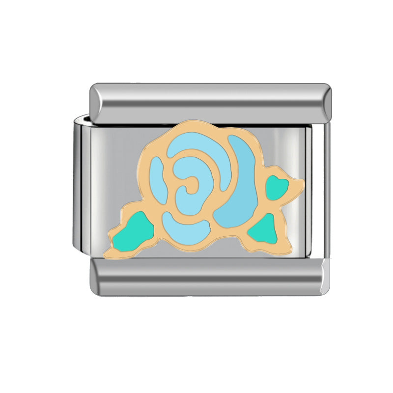 Wholesale Italian Charm Bracelet 9mm DIY Spliced Detachable Heart Pattern Combination Bracelet