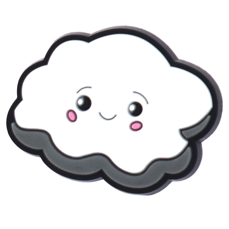 Wholesale Weather Cartoon PVC Soft Glue Patch Mobile Phone Case Decoration Accessories