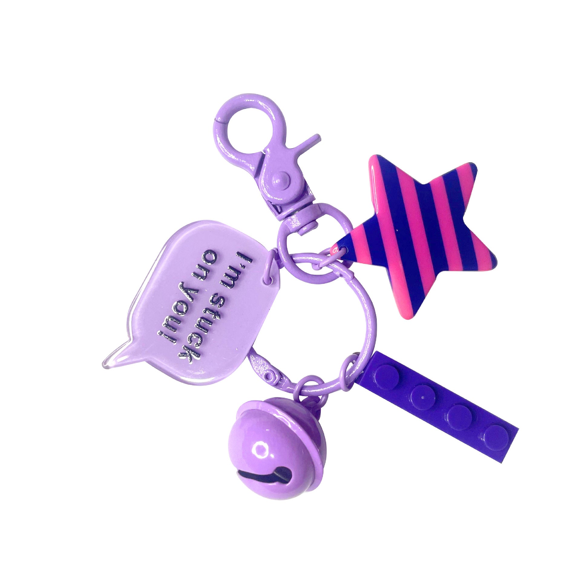 Keychain de bloque de bloques de construcción acrílico al por mayor