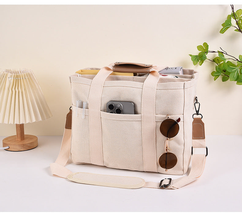 Wholesale Fashion Multi functional Mother and Baby Canvas Shoulder Bags