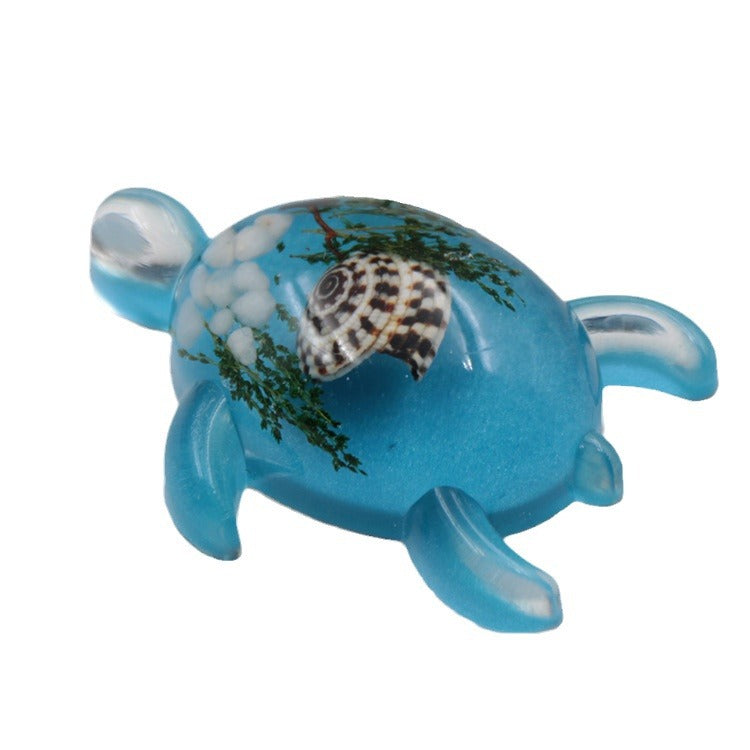 Wholesale 6pcs Resin Glue Starfish Keychain