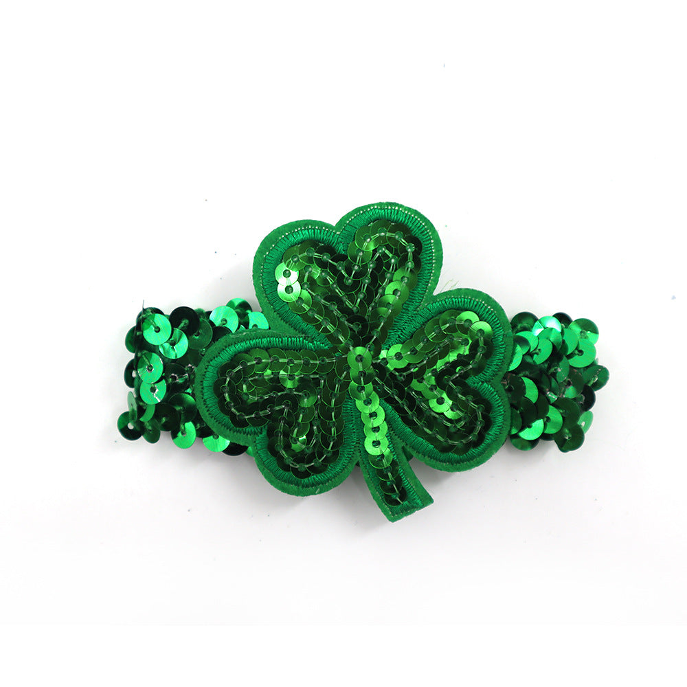 Wholesale Carnival Sequin Gold Purple Green Bracelet