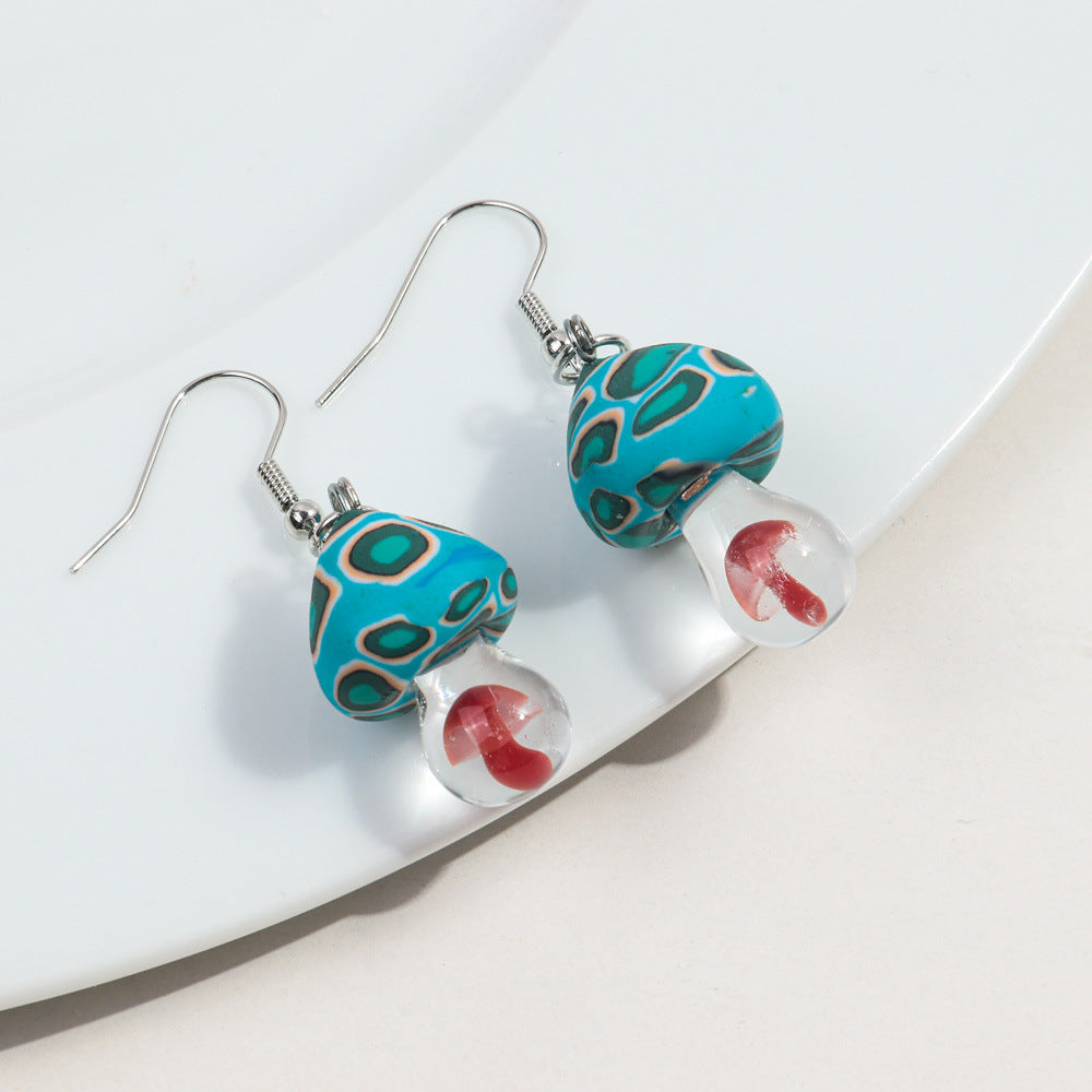 Wholesale Cute polymer clay Mushroom Earrings from the Countryside