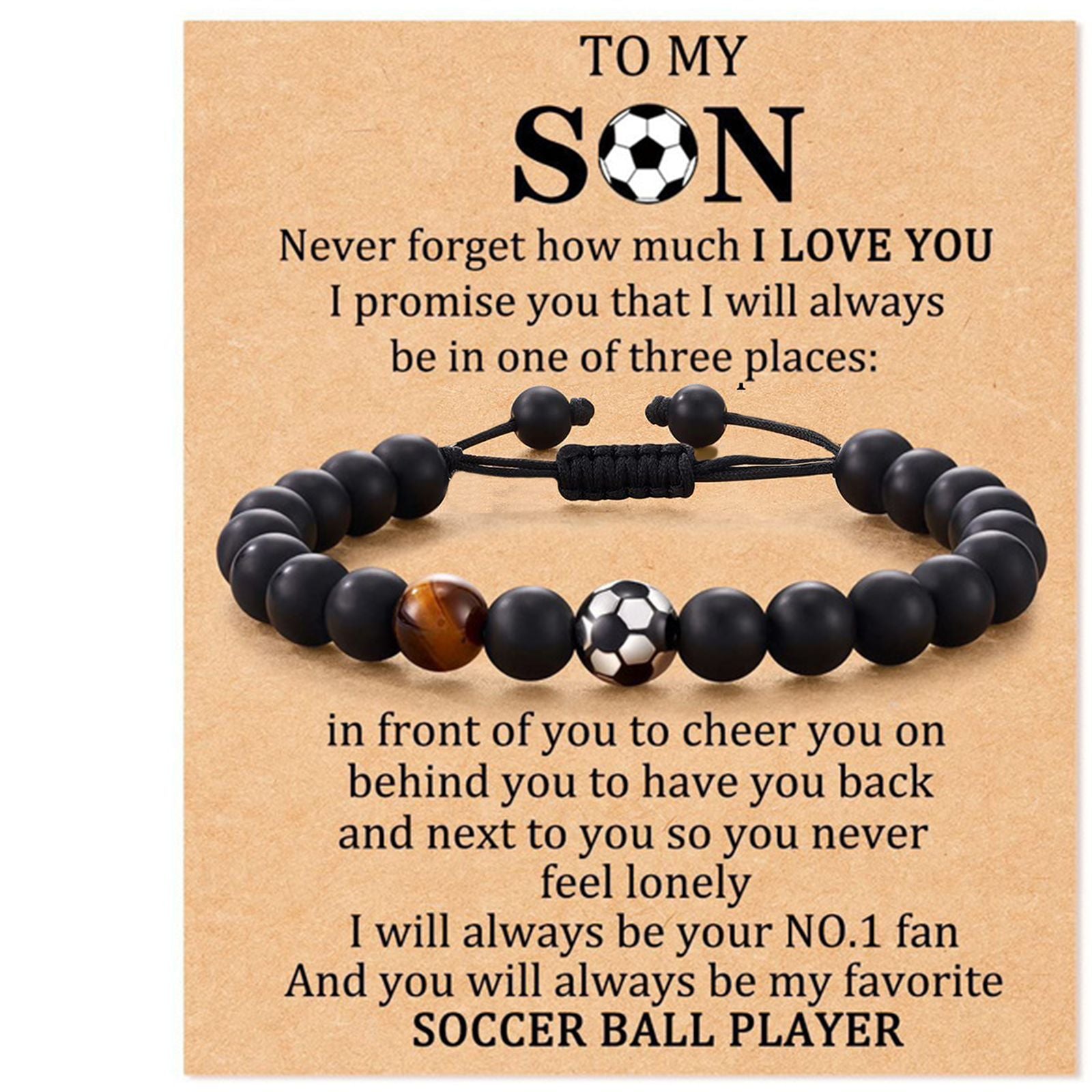 Wholesale Football baseball bead black frosted tiger eye stone bracelet