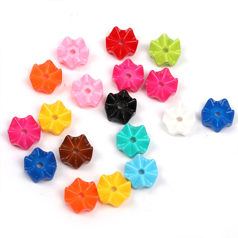 Wholesale 200pcs Acrylic Wave Pattern Stacking Rings Diy Beaded Pen Jewelry Accessories Spacer