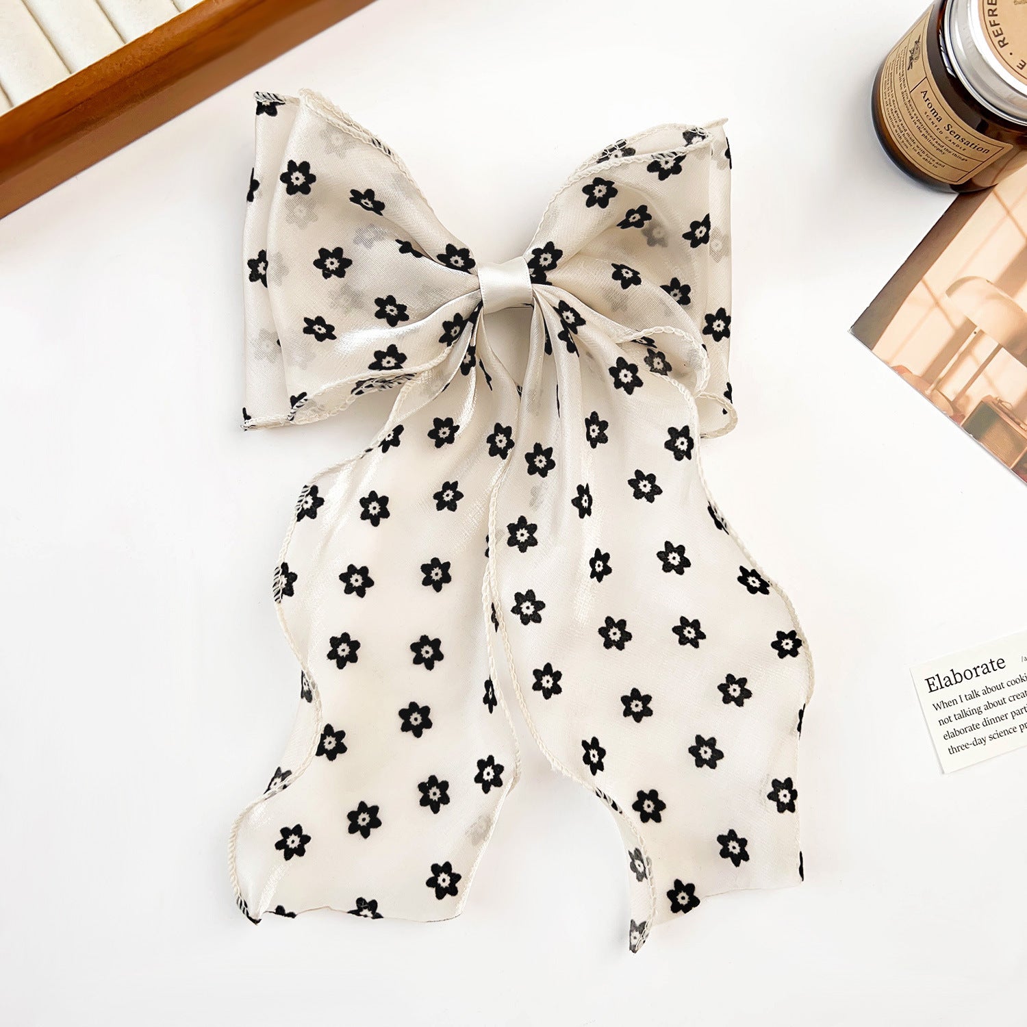 Wholesale 5pcs Mesh Oversized Bow Ribbon Hairpin Women Spring Clip Love Valentine's Day Hair Accessories Hairpin