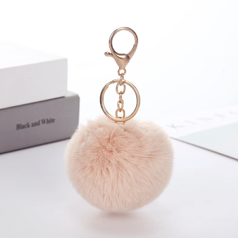 Wholesale Imitation rabbit fur ball keychain