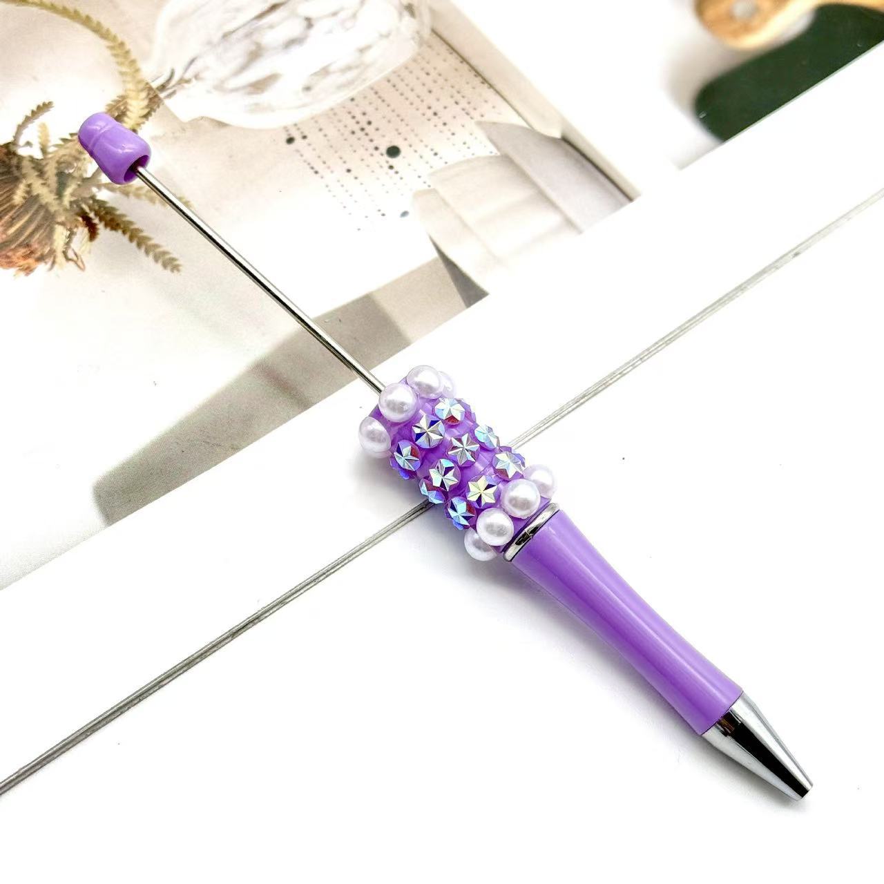Wholesale Colorful fireworks bead pen ballpoint pen