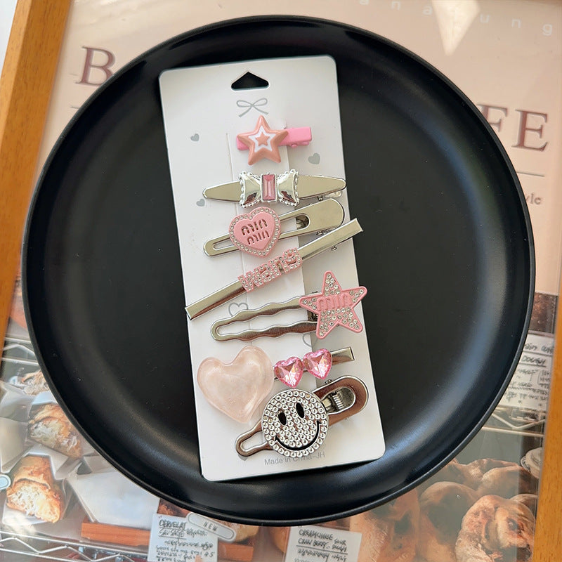 Wholesale Pink Bangs Clip Duckbill Clip