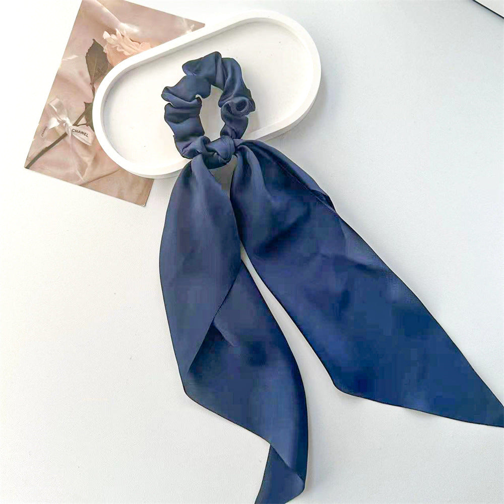 Wholesale Ponytail Ribbons Satin Scrunchies Hair Accessories Hair Scrunchies