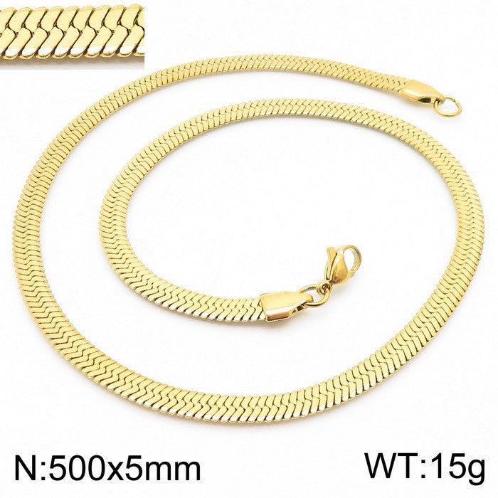 Wholesale personalized blade titanium steel necklace bracelet