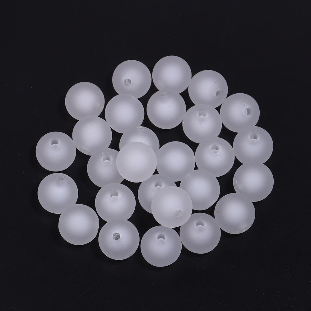 Wholesale 200pcs 16mm colored frosted acrylic beads