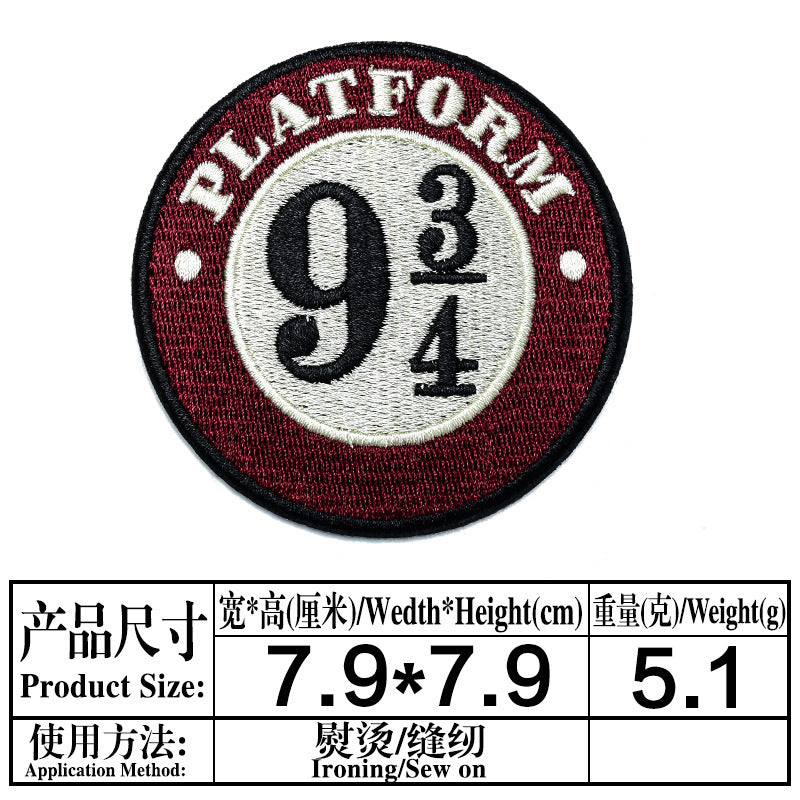 Wholesale 9 Pack Embroidered Iron On Cloth Patches Badges For Casual Clothing And DIY Craft Supply