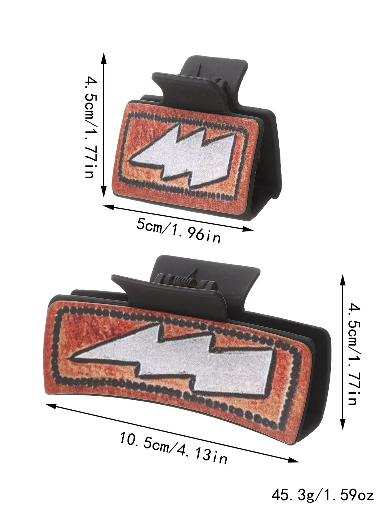 Wholesale  Western Style Sunflower Cactus Leather Hairpin Combination suit Shark Clip