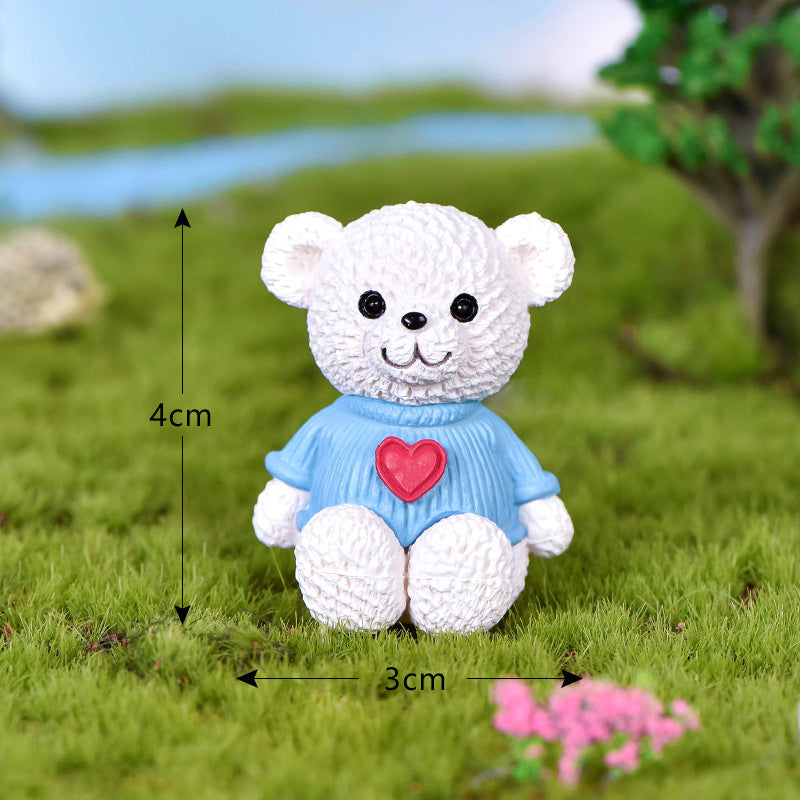 Wholesale Little Bear Family Series Cute Animal Micro Scenes Doll Accessories