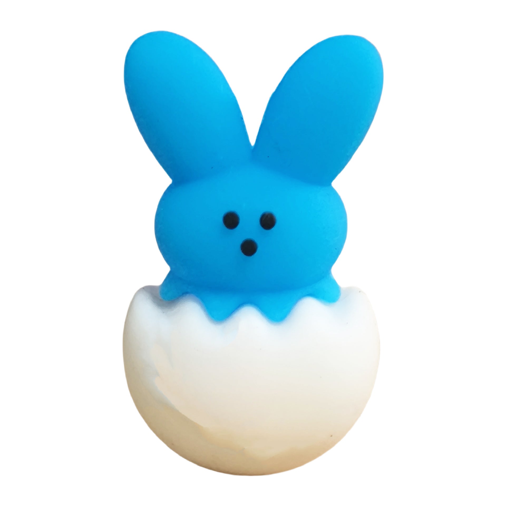 Wholesale 10pcs Colorful Easter Eggshell Rabbit 3D Focal Beads