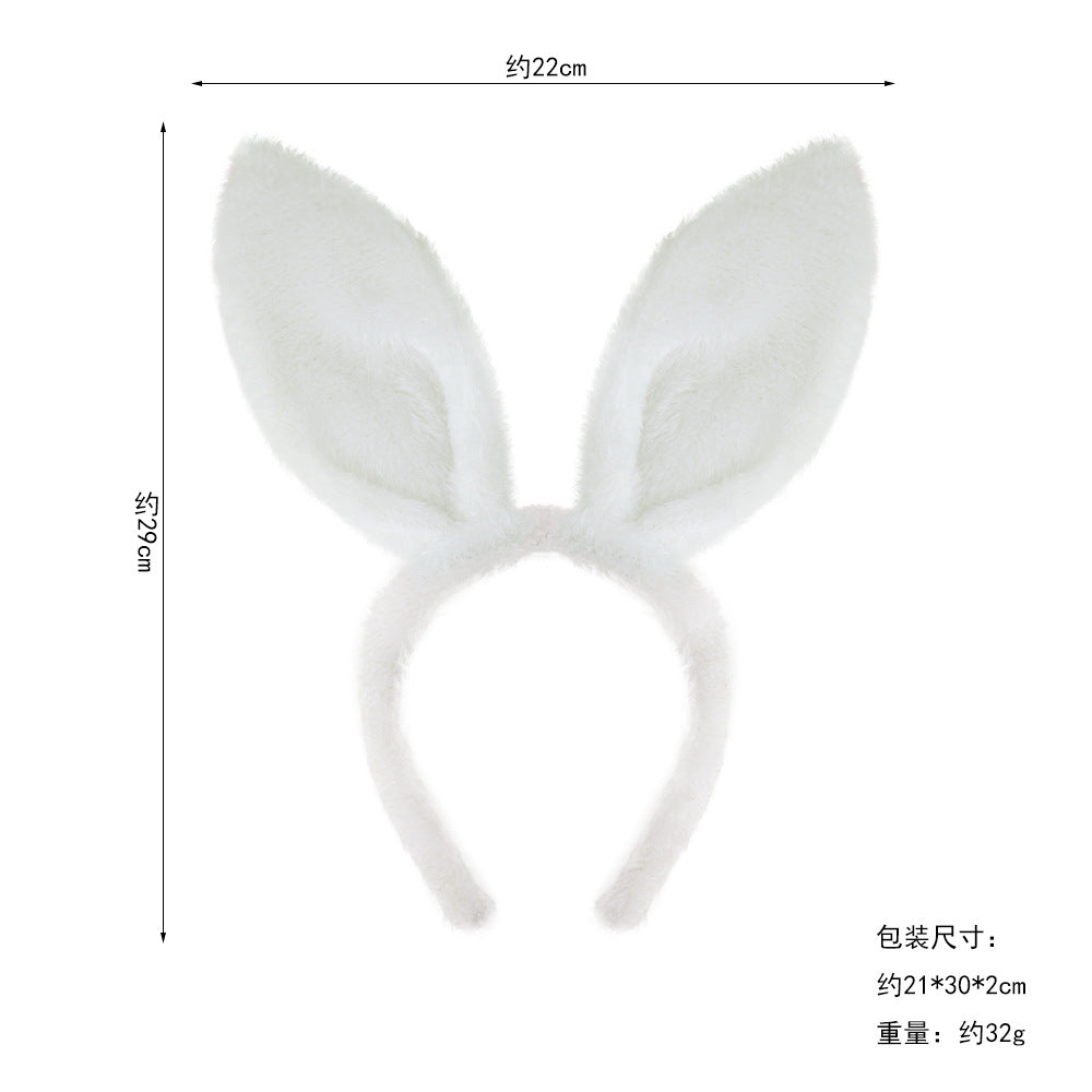 Wholesale Halloween Women Children's Performance Props Easter Cute Plush Rabbit Ear Headwear