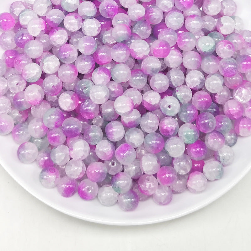 Wholesale 50PCS Glass Cracked Crystal Beads