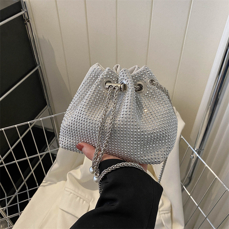 Wholesale Fashion Trend Bright Diamond Chain Shoulder Bags