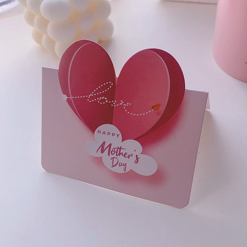 Wholesale of 10pcs/pack Mother's Day Love Flowers Paper Greeting Cards