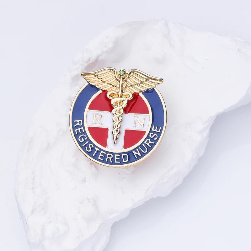 Wholesale RN First Aid Medical Star of Life Brooch Badge Accessories