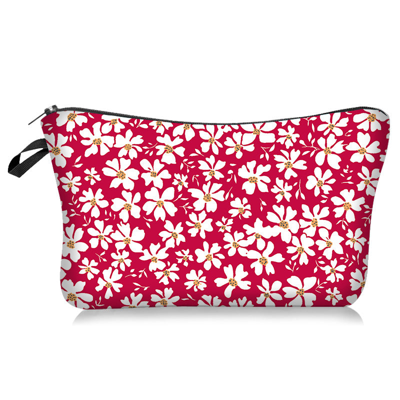 Wholesale Pastoral Style Small Floral Series Cosmetic Bag Portable Travel Bag Toiletry Bag