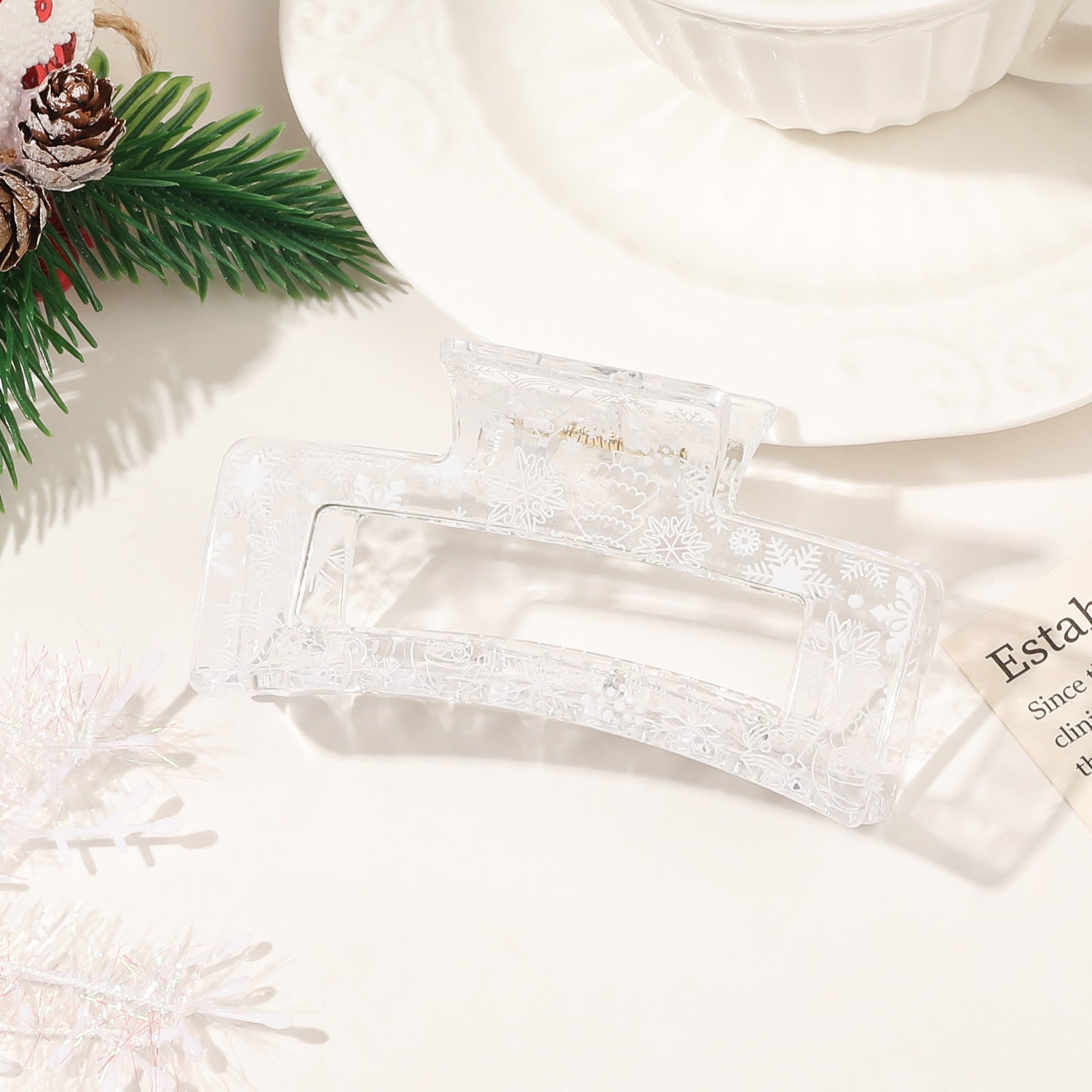 Wholesale Christmas Cute Sweet Print Shark Hair Clips