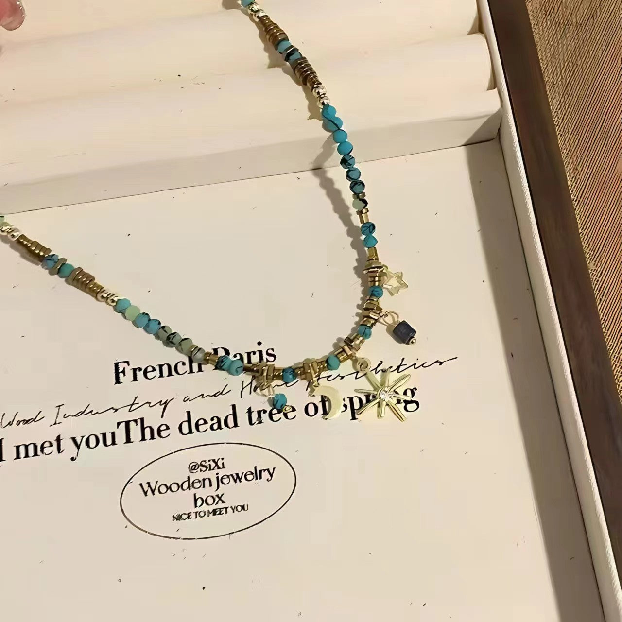 Wholesale Retro star double layer necklace clavicle chain