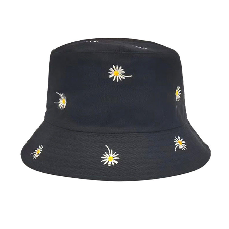 Wholesale New Daisy Embroidered Bucket Hat