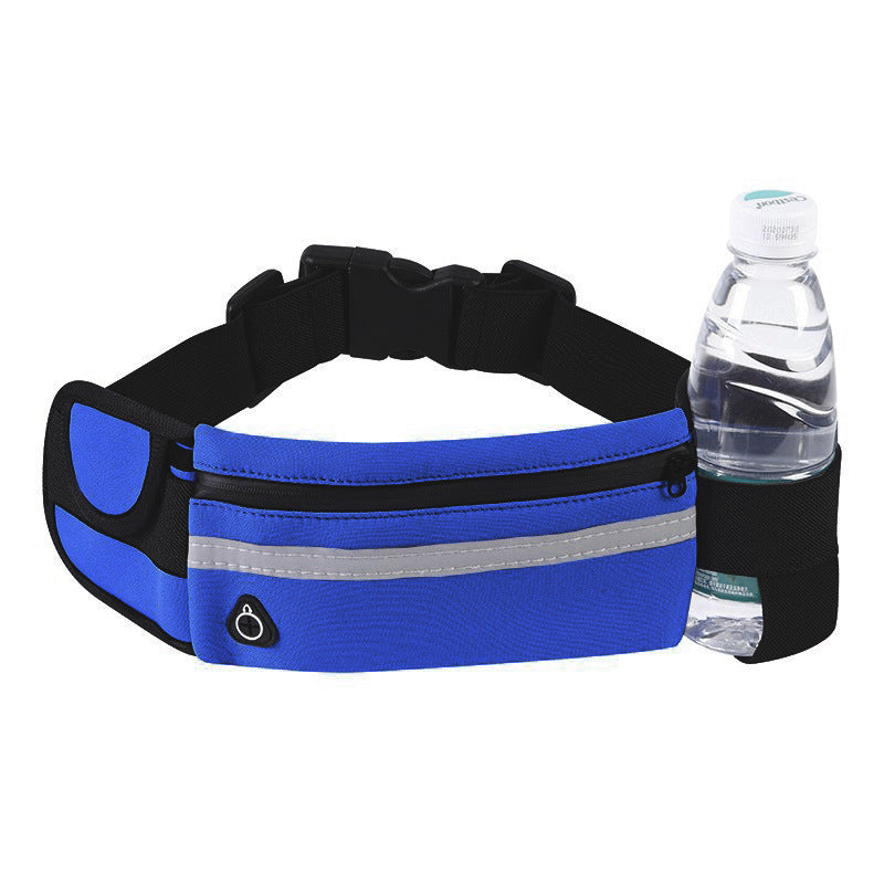 Wholesale Silk screen printing outdoor sports waist bag mobile phone running belt multifunctional men and women invisible water bottle bag