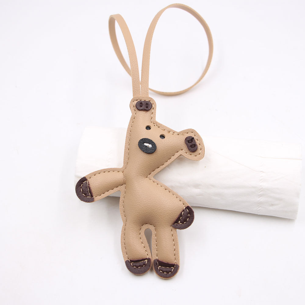 Wholesale Trendy Bean Bear Bag Charm Coffee Artificial Leather Cartoon  Pendant Purse Keychain Gift Resale