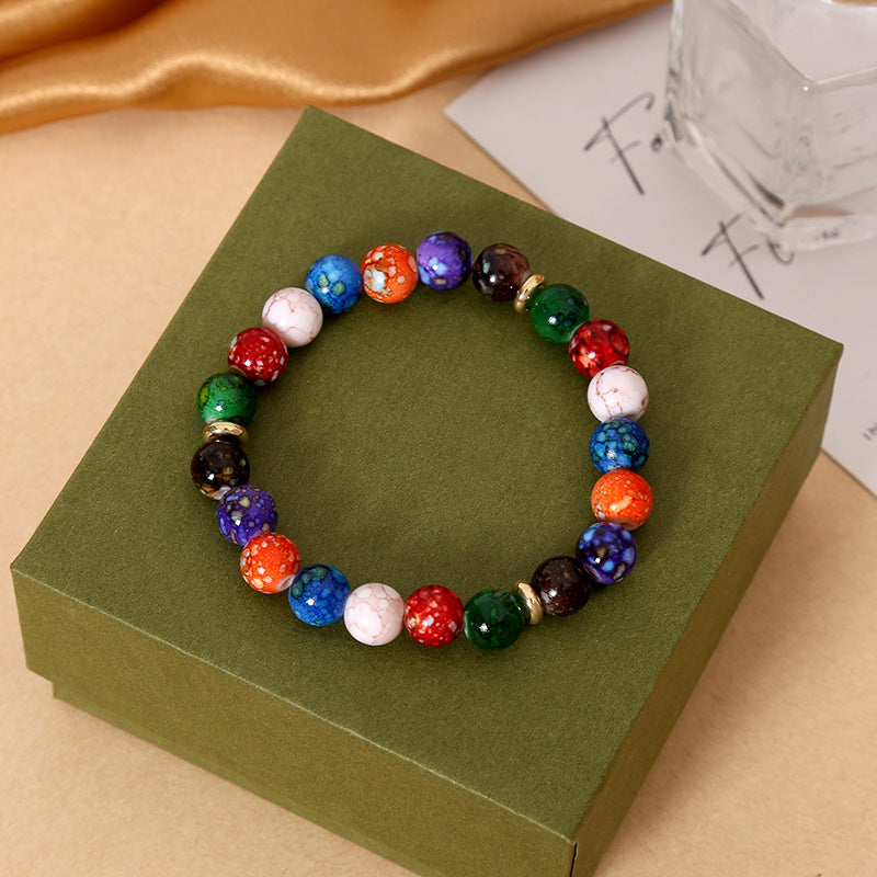 Wholesale Colorful Acrylic Beaded Bracelets