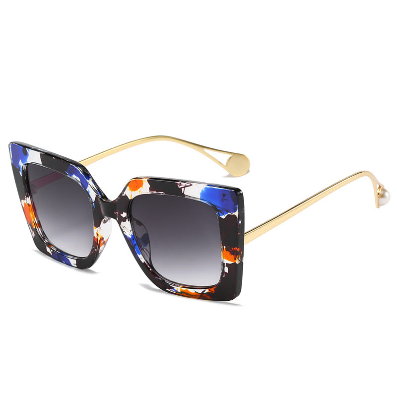Wholesale Colorful Stylish Large Square Frame Sunglasses