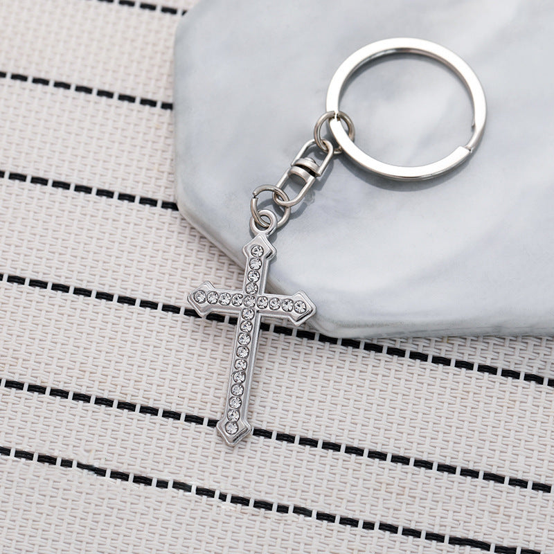 Wholesale Diamond Cross Keychain
