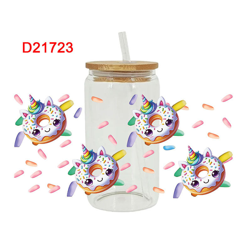 Wholesale Ice cream milk bread and snack series  16oz Cup UV DTF Wraps