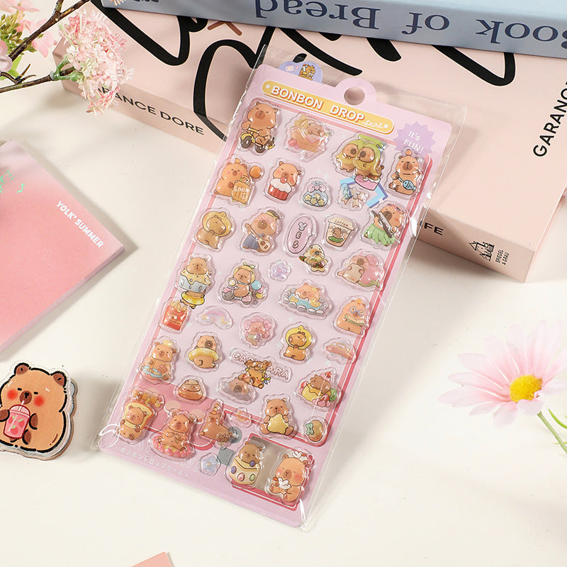 Wholesale Ocean Planet Cartoon Cute Animal 3D Stickers OLY Exclusive