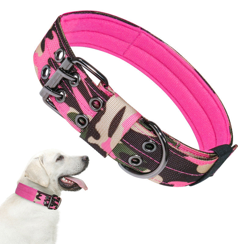 Wholesale Nylon Tactical Five-speed Adjustable Pin Buckle Pet Collar