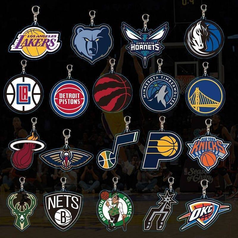 Wholesale Stylish Acrylic Keychain 5Cm Basketball Backpack Charm Car Key Accessory For Students And Resale