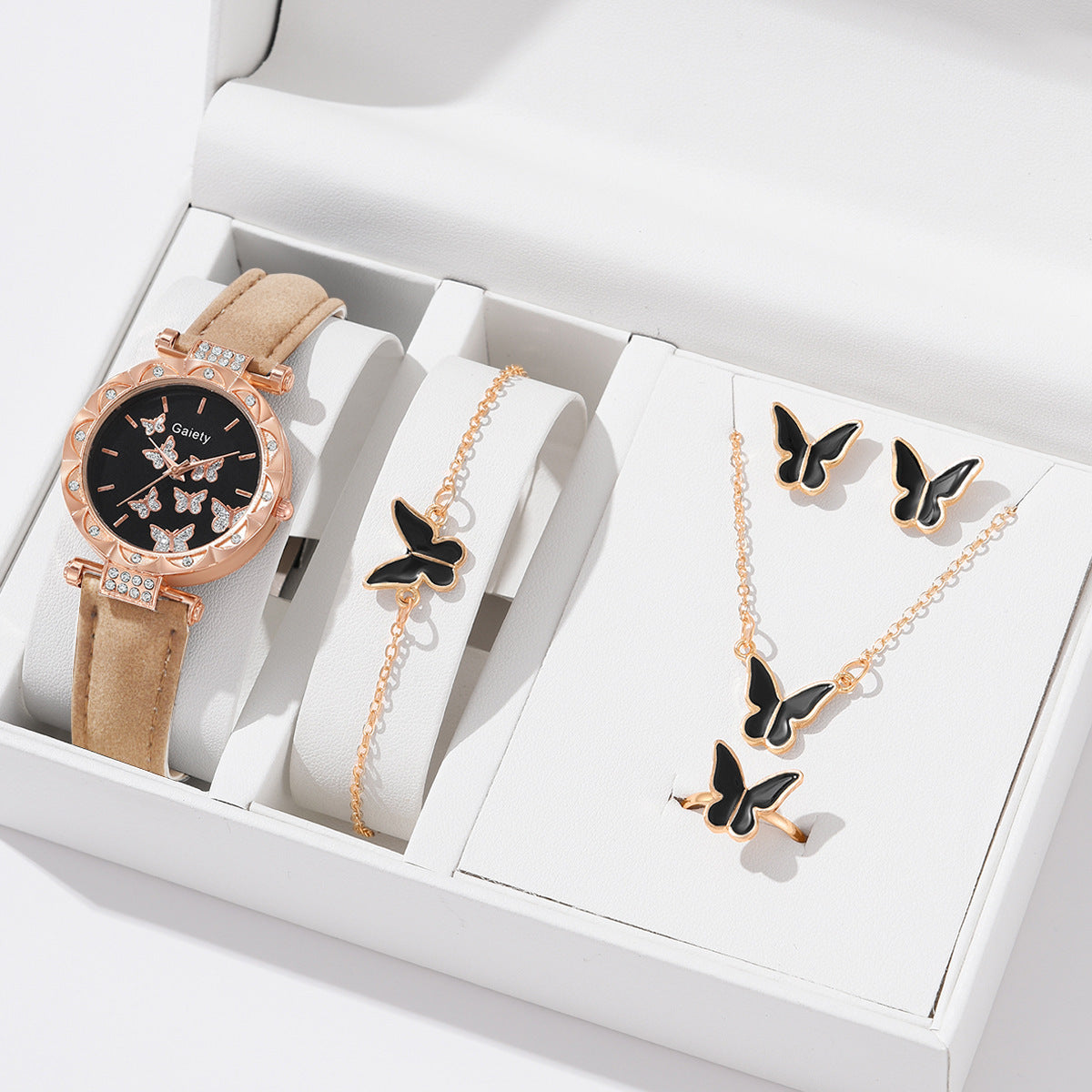 Wholesale Butterfly Digital Belt Watch Set