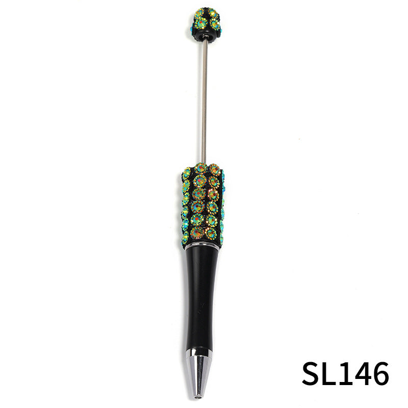 Wholesale 10pcs Heavy Industries Colorful Lace Resin Diamond DIY Multi Color Plastic Rotary Ballpoint Pen