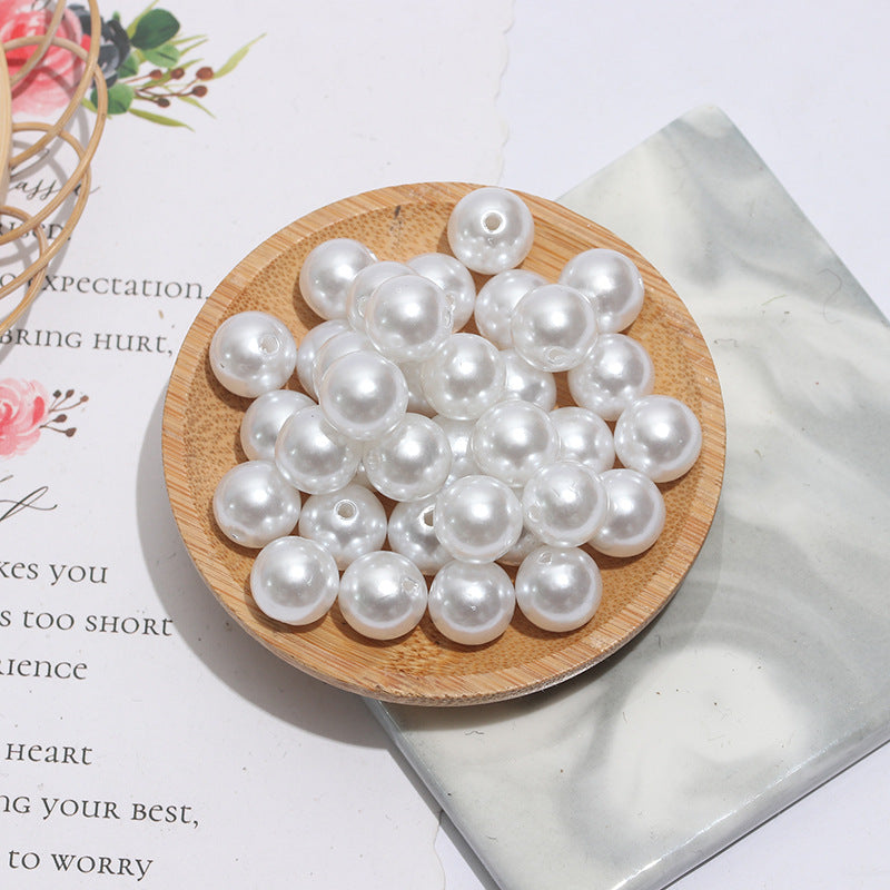 Teneral de 500 piezas IMITICIÓN Pearl Red Red Redon Beads