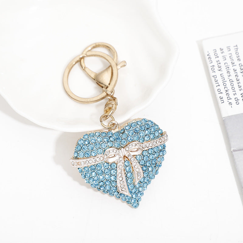 Wholesale Zinc Alloy Rhinestone Love Keychain