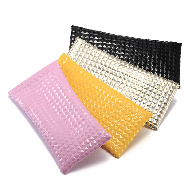 Wholesale PU Leather Bullet Mouth Portable Eyewear Bags for Storing Eyewear Cases