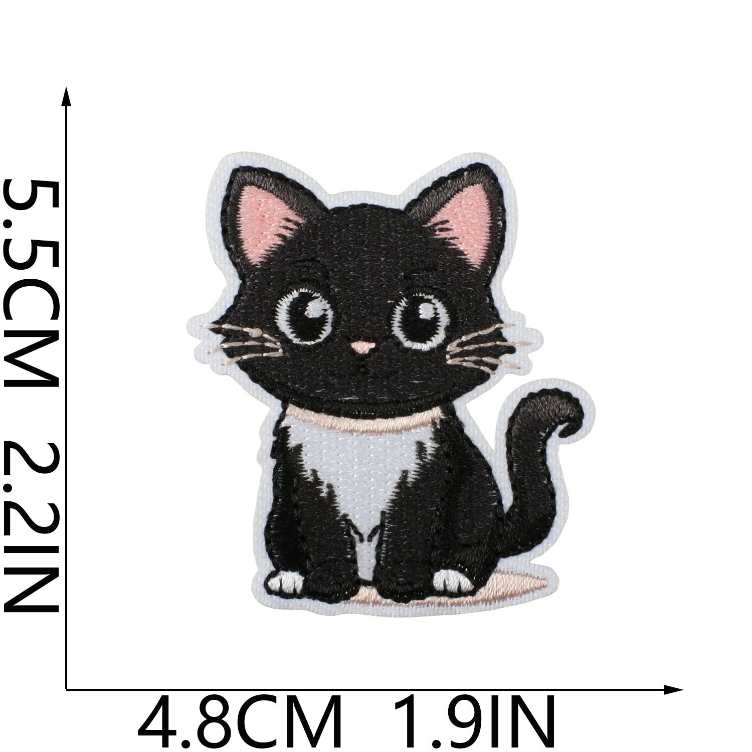 Wholesale Polyester Iron On Embroidery Patch Cat Party Cartoon Kitten Decorative Accent For Clothing Everyday Use