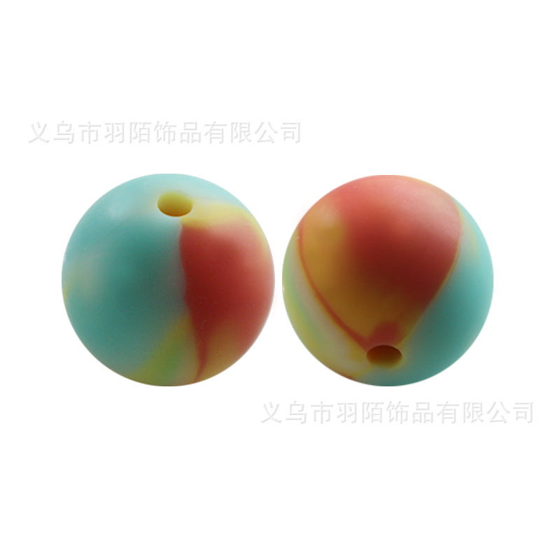 Wholesale 50PCS Rainbow Mixed Color Silicone Balls